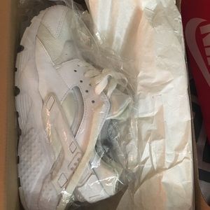 Big Kids all white Huaraches